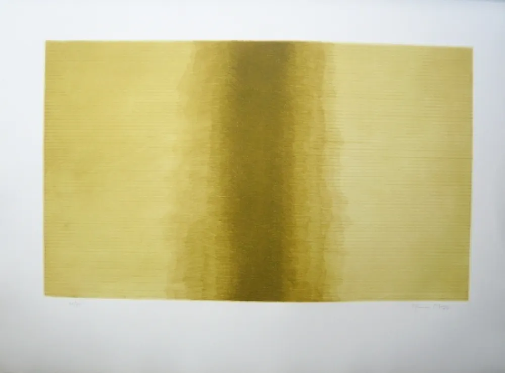 Grabado Hernandez Pijuan - Ombra sobre daurat