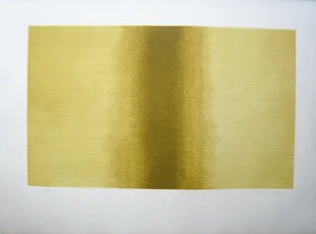 Grabado Hernandez Pijuan - Ombra sobre daurat