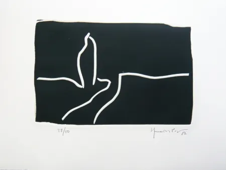 Linograbado Hernandez Pijuan - Paisatge 1