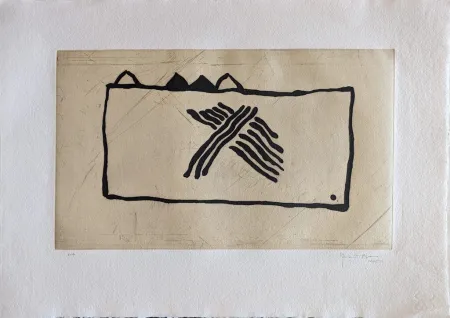 Aguatinta Hernandez Pijuan - Paisatge