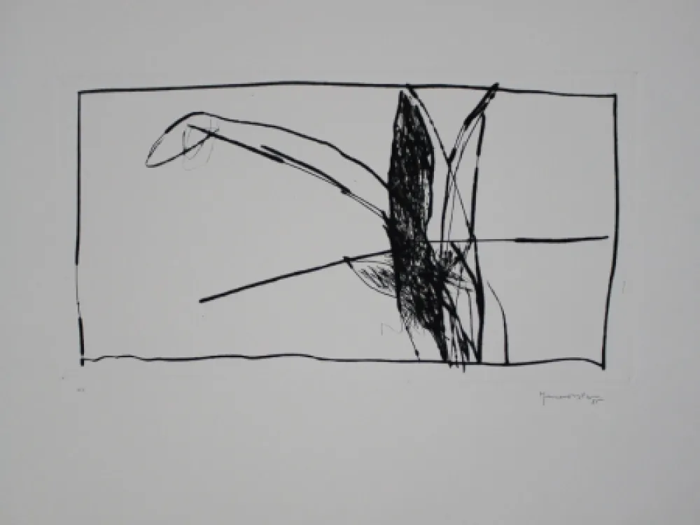 Punta Seca Hernandez Pijuan - Paisatge amb xiprers V / Landscape with Cypresses V