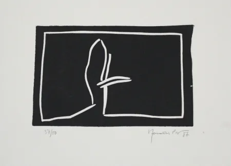 Linograbado Hernandez Pijuan - Paisatge II / Landscape II