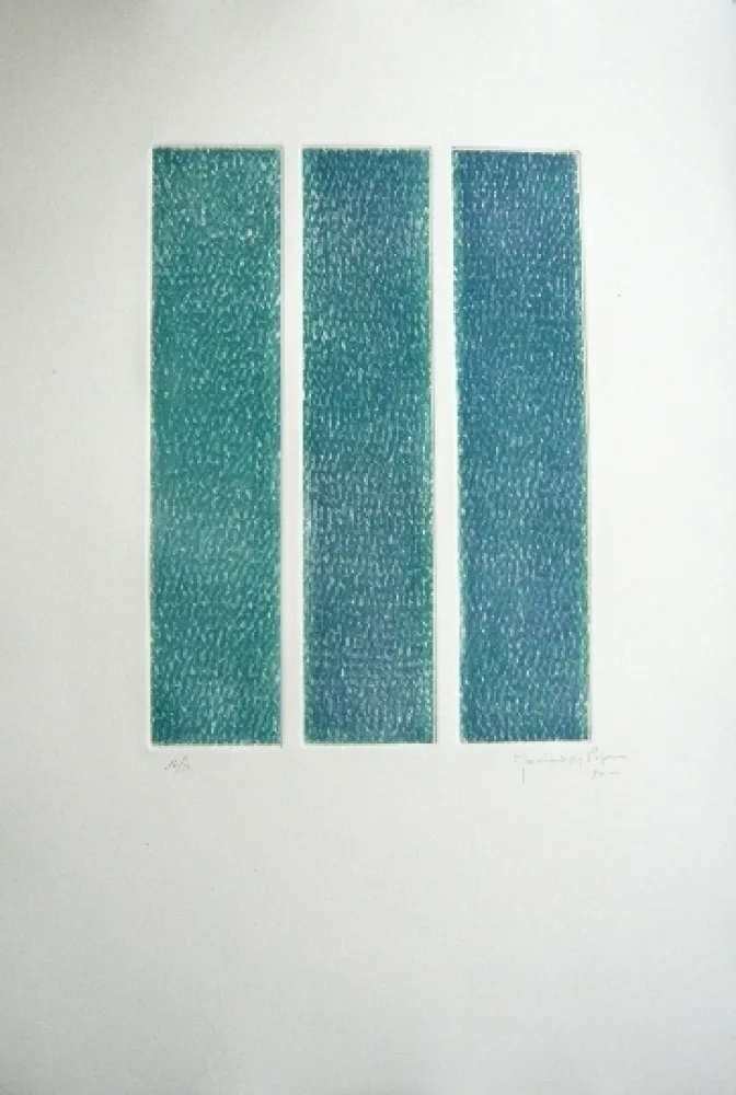 Grabado Hernandez Pijuan - Polychrome 13