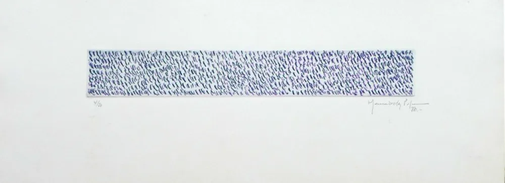 Litografía Hernandez Pijuan - Polychrome 9