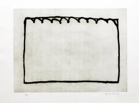 Grabado Hernandez Pijuan - Recorrido para un espacio III