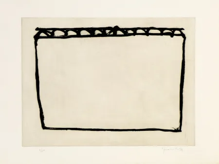 Grabado Hernandez Pijuan - Recorrido para un espacio IV