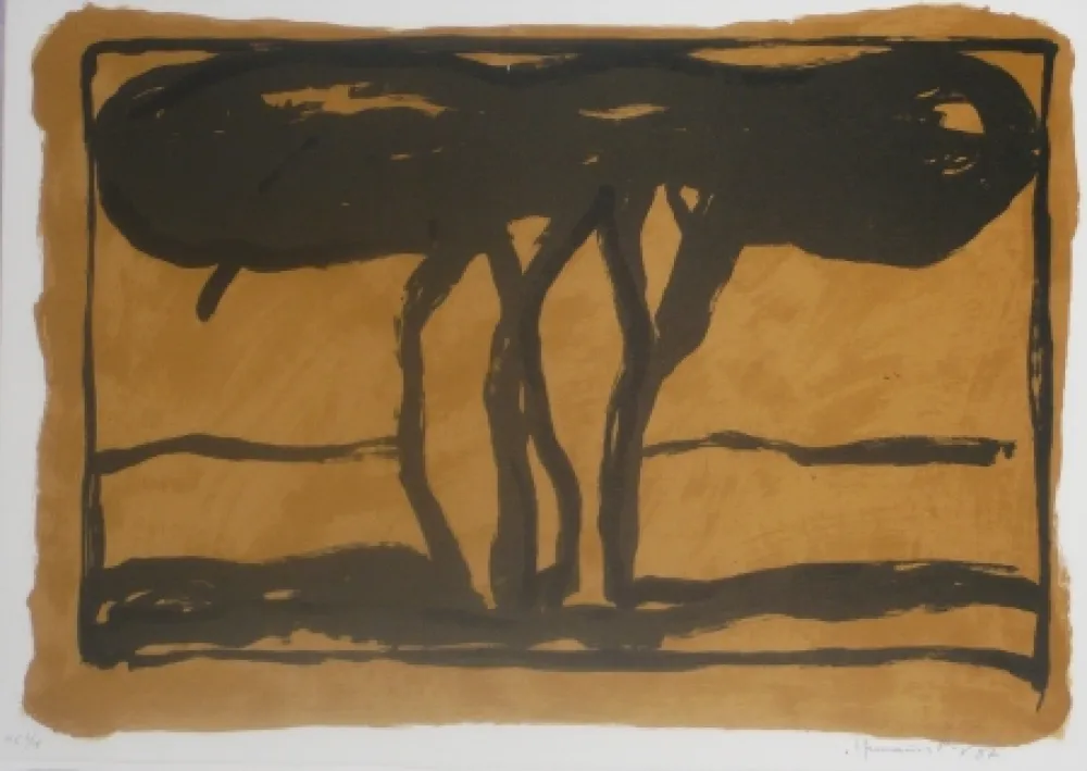 Litografía Hernandez Pijuan - Sans titre 12