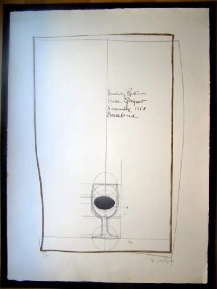 Litografía Hernandez Pijuan - S/T