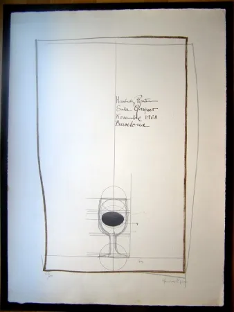 Litografía Hernandez Pijuan - S/T