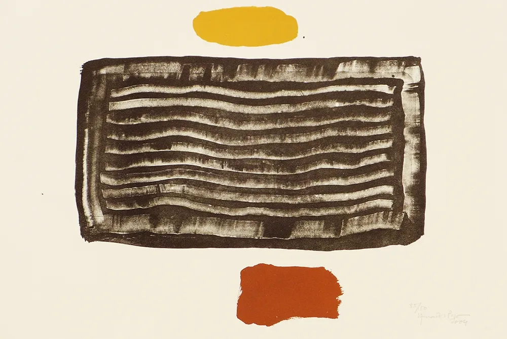 Litografía Hernandez Pijuan - Untitled