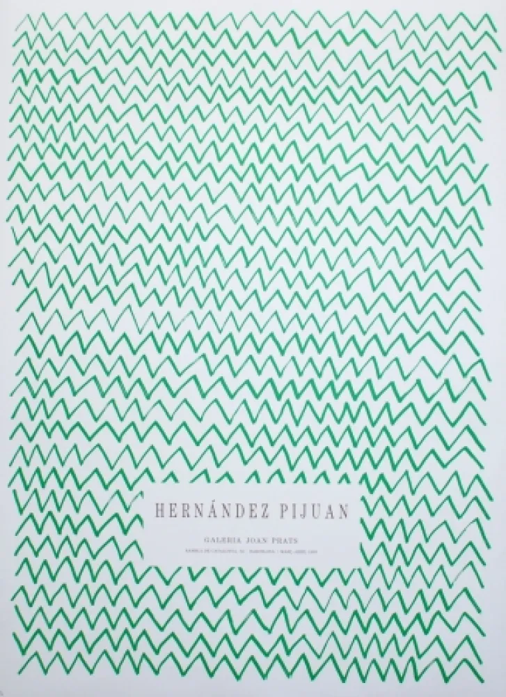 Litografía Hernandez Pijuan - Untitled (Exhibition poster)