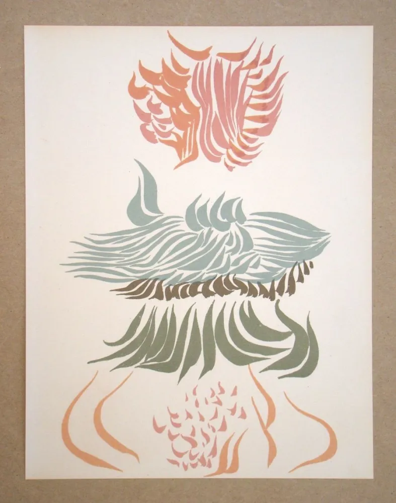 Litografía Herold - Composition abstrait