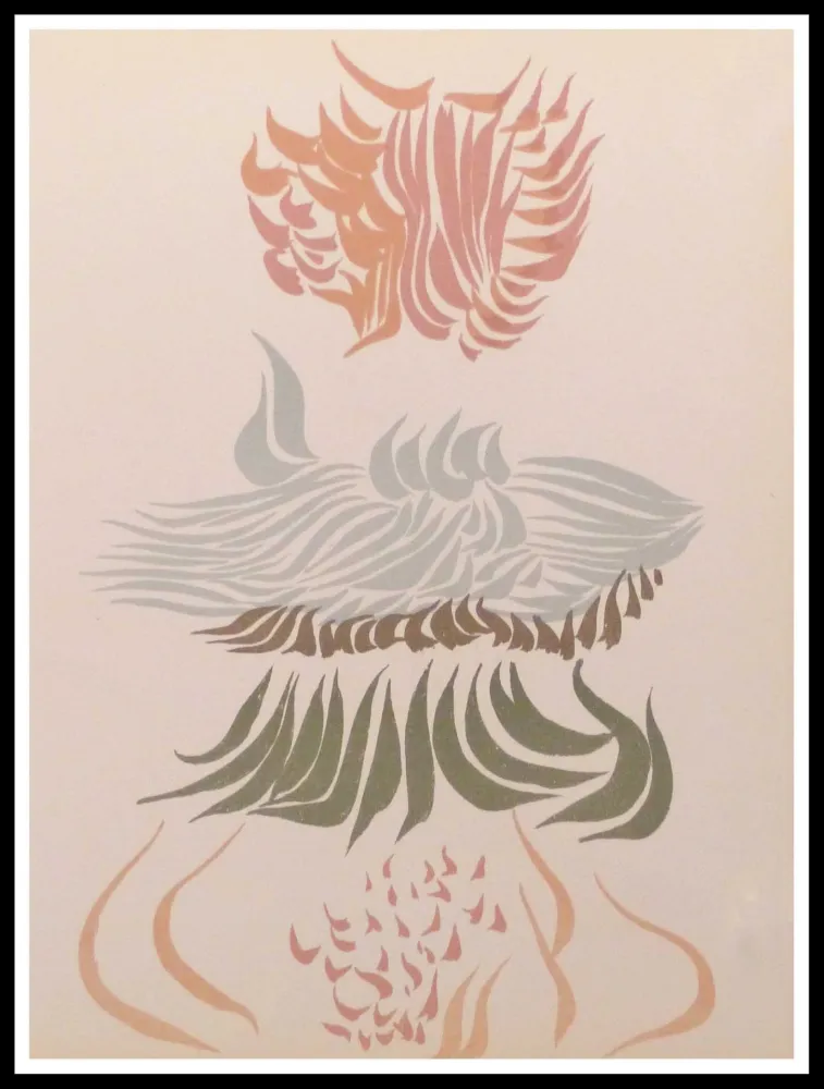 Litografía Herold - Composition florale 