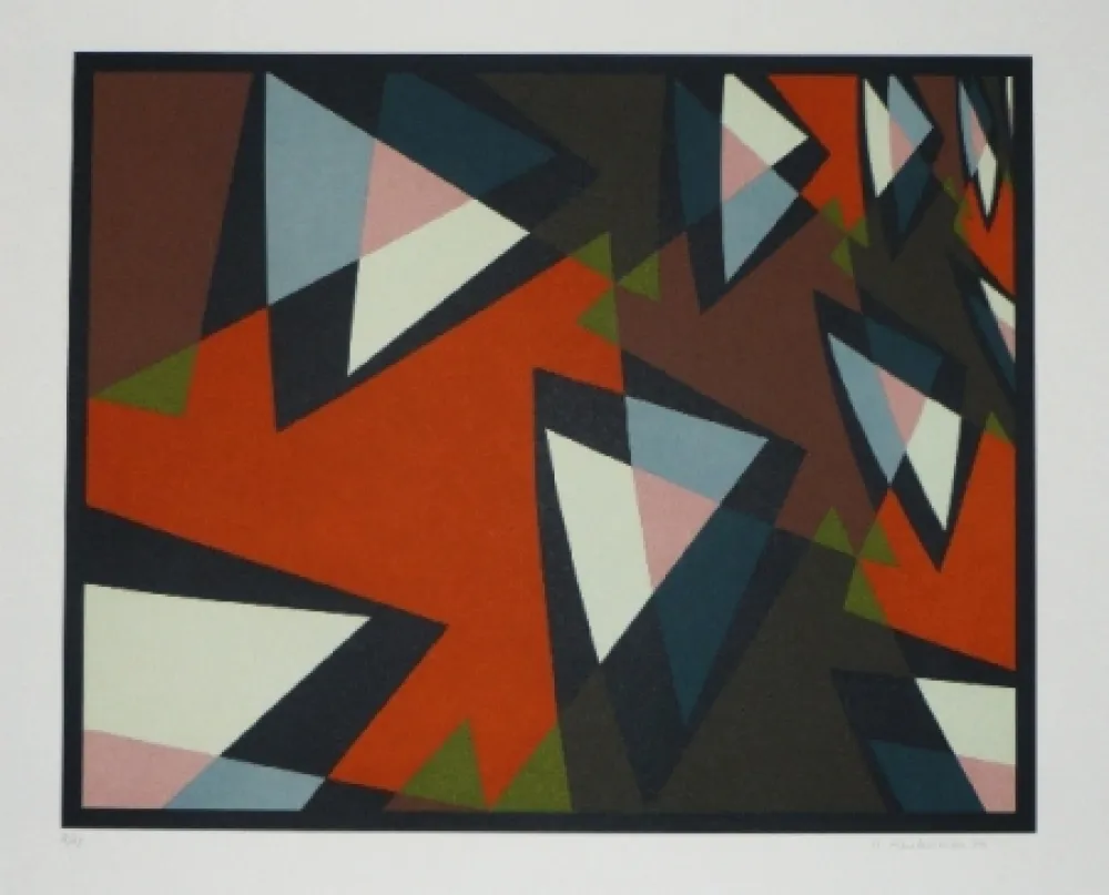 Litografía Hinterreiter - Composition