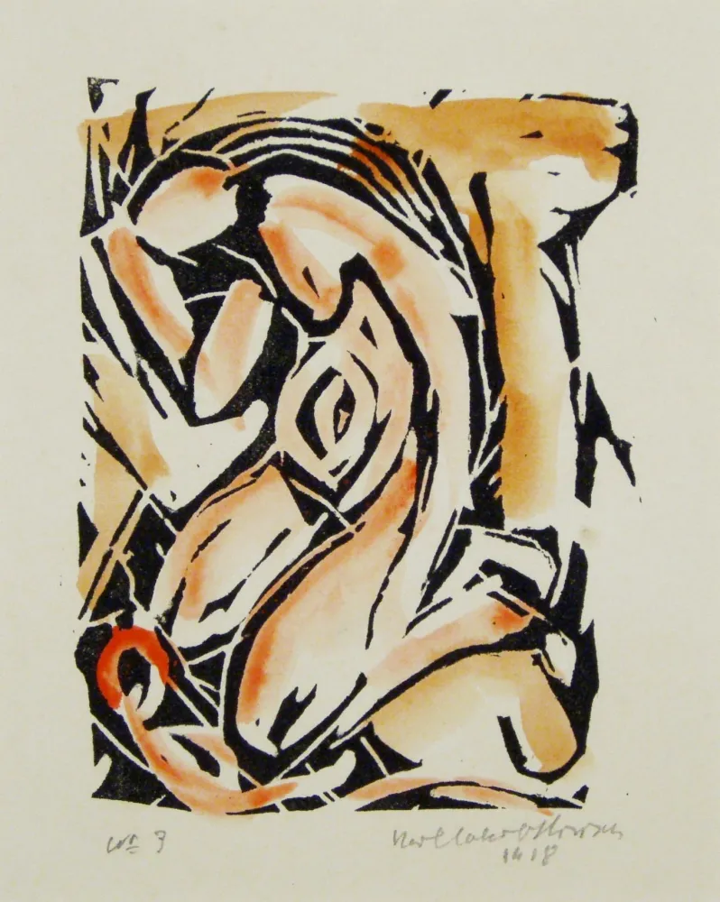 Grabado En Madera Hirsch - Madonna