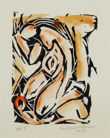 Grabado En Madera Hirsch - Madonna