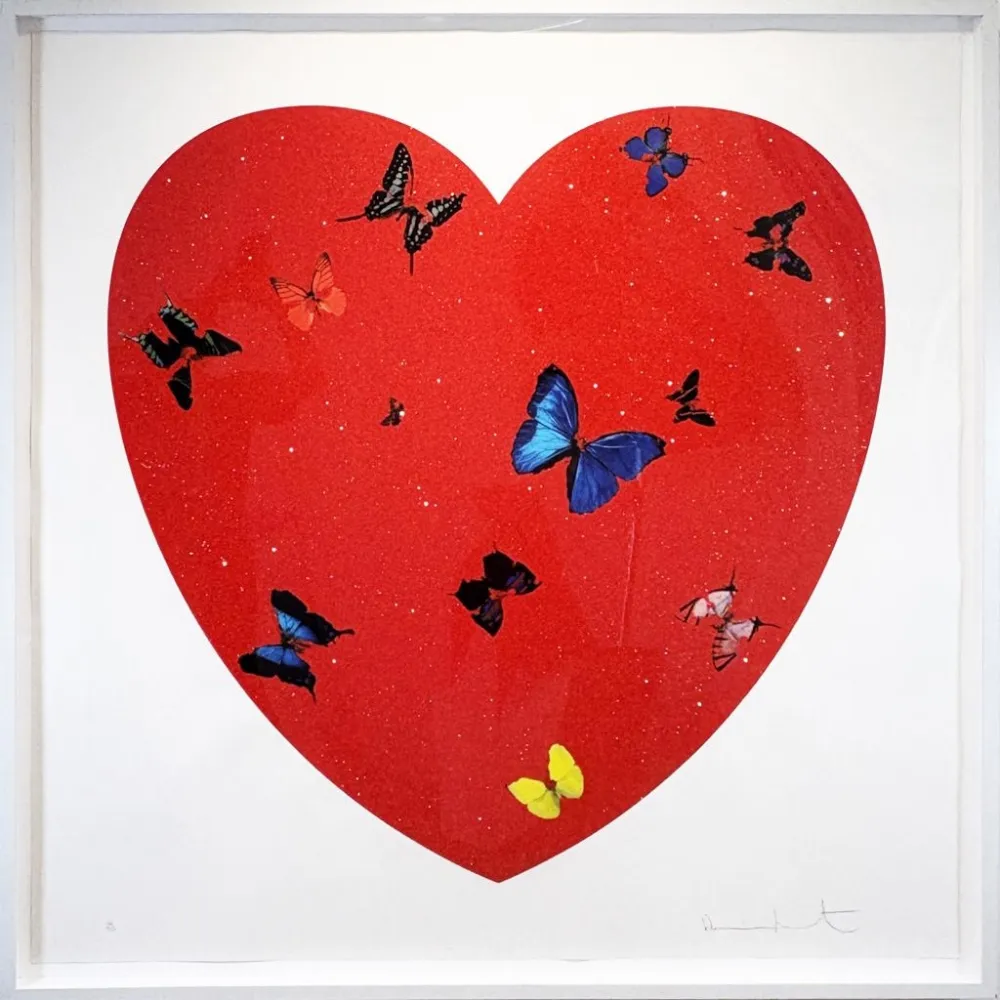Serigrafía Hirst - All You Need is Love Love Love