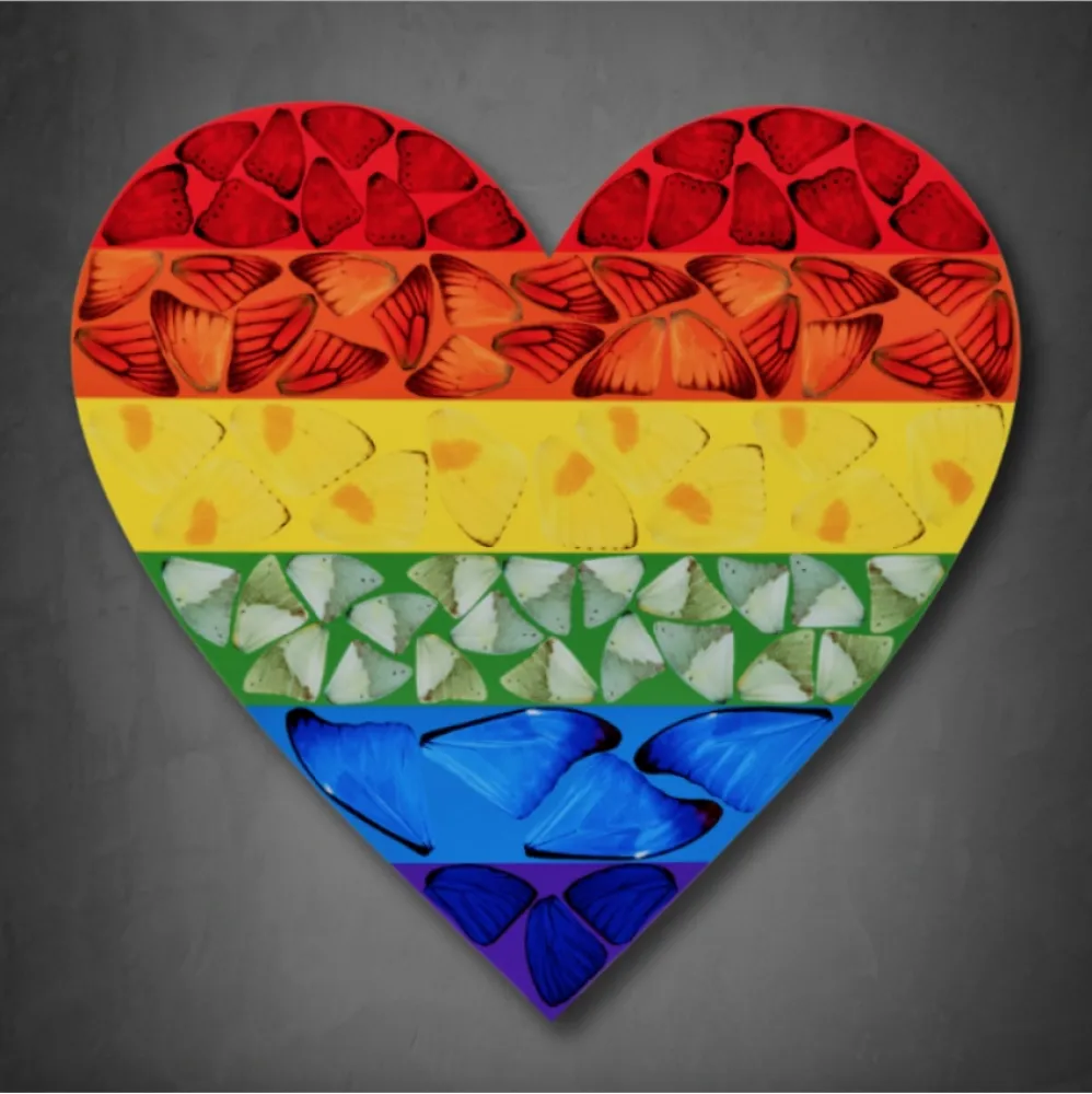 Múltiple Hirst - Butterfly Heart