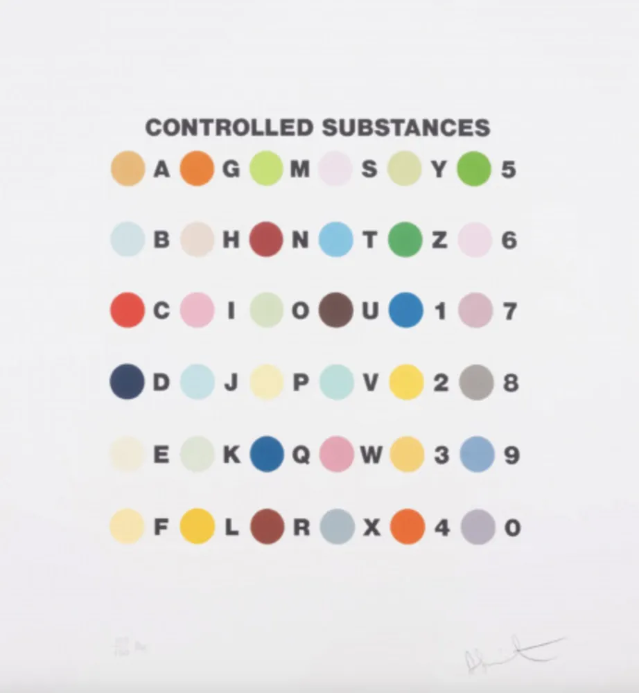 Serigrafía Hirst - Controlled Substances Key Spot