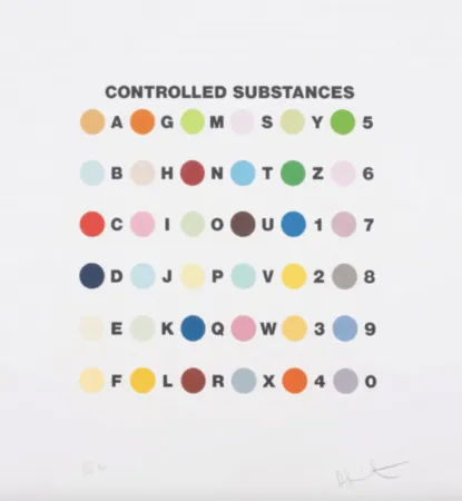 Serigrafía Hirst - Controlled Substances Key Spot