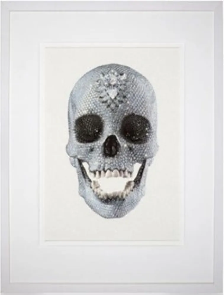 Serigrafía Hirst - For the Love of God (White), 2011