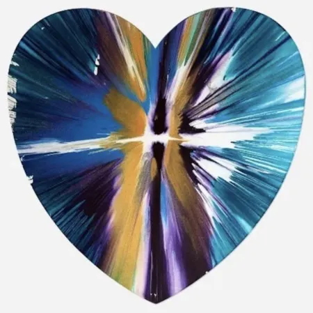 Múltiple Hirst - Heart Spin Painting