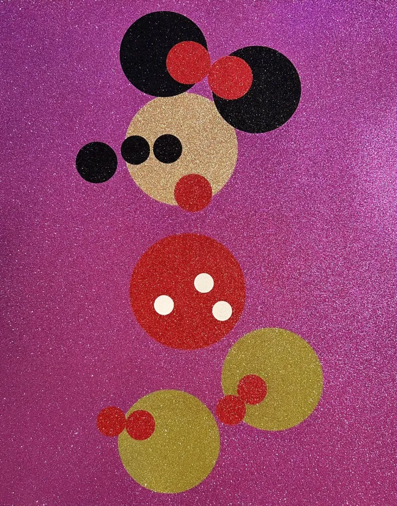 Serigrafía Hirst - Minnie (Pink Glitter)