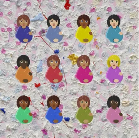 Múltiple Hirst - Signed Great Expectations Print (Reverence Painting Background)