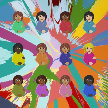 Múltiple Hirst - Signed Great Expectations Print (Spin Painting Background)