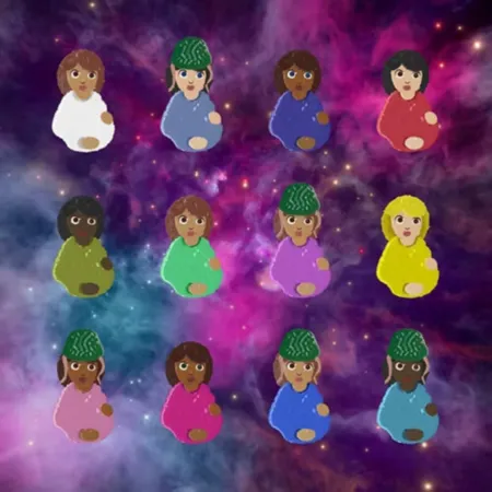 Múltiple Hirst - Signed Great Expectations (Universe Painting Background)