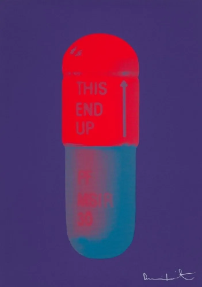 Múltiple Hirst - The Cure (violet/electric red/powder blue)