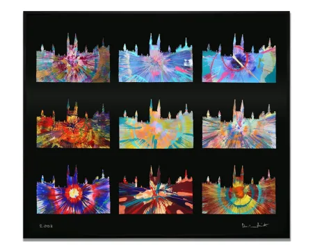 Serigrafía Hirst - Toddington Spins for Contemporary Art Society, 2008