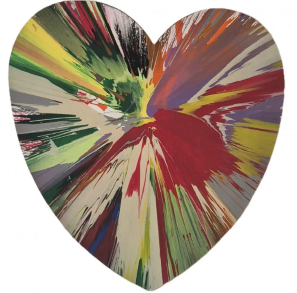 Múltiple Hirst - Untitled (spin - heart)