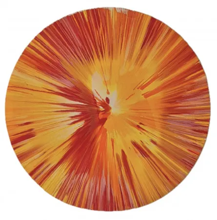 Múltiple Hirst - Untitled (spin - orange)
