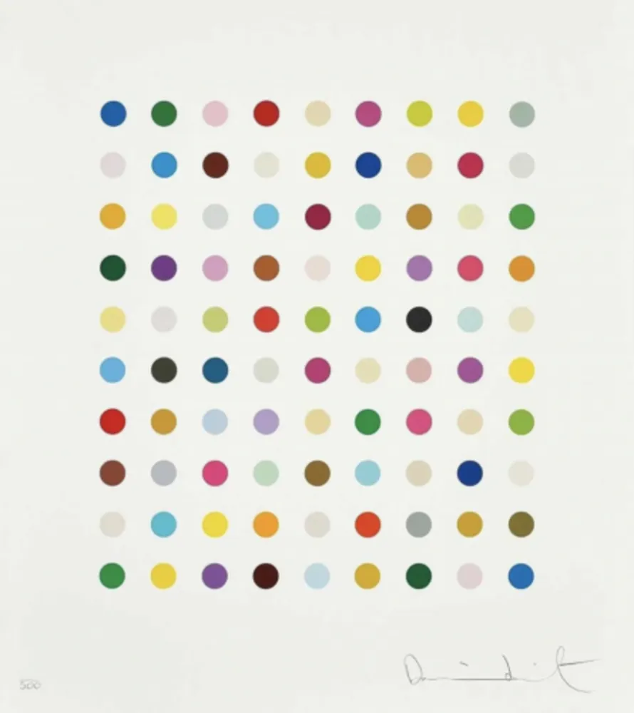 Serigrafía Hirst - Untitled - spot print B