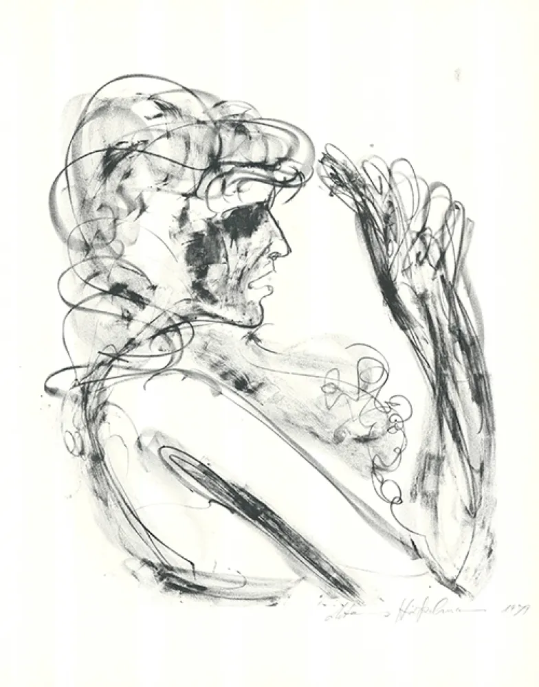 Litografía Höckelmann - Alexandra