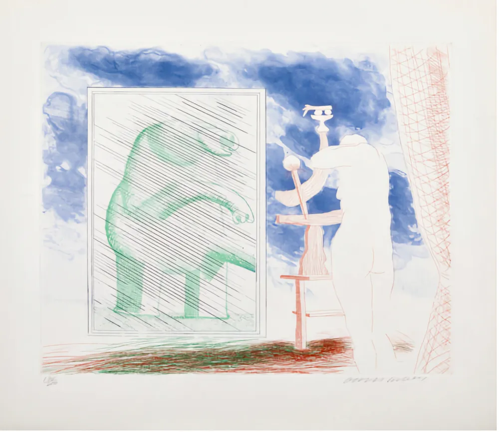 Grabado Hockney - A Picture of Ourselves 