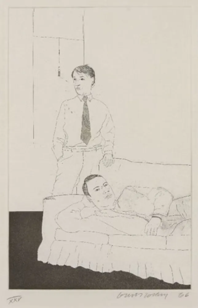 Múltiple Hockney - Beautiful and White Flowers