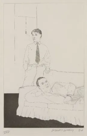 Múltiple Hockney - Beautiful and White Flowers