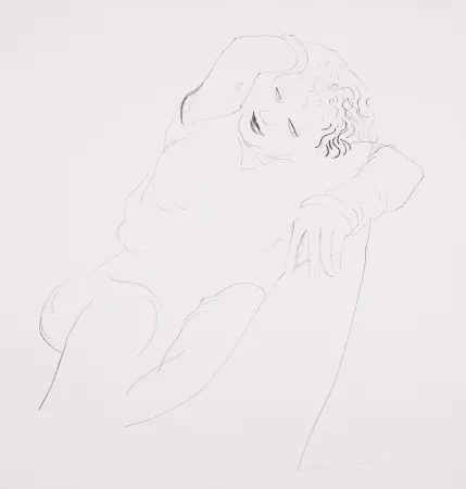 Litografía Hockney - Celia Reclining
