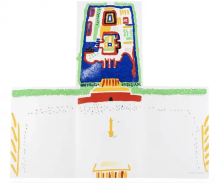 Litografía Hockney - China Diary (MCA Tokyo 254)