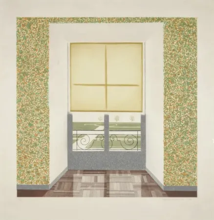 Aguafuerte Y Aguatinta Hockney - Contrejour in the French Style