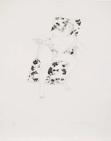 Grabado Hockney - Mo asleep
