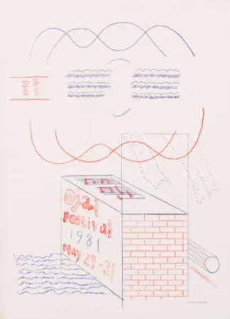 Litografía Hockney - Ojai Festival