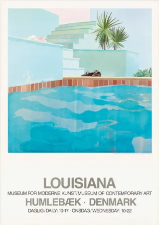 Cartel Hockney - Pool and Steps