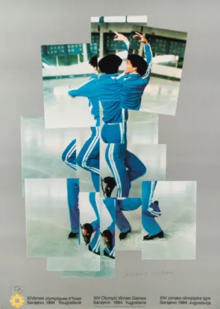 Litografía Hockney - Skater