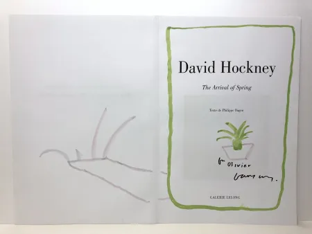 Sin Técnico Hockney - The arrival of the spring. Dessin à l'aquarelle. Signé