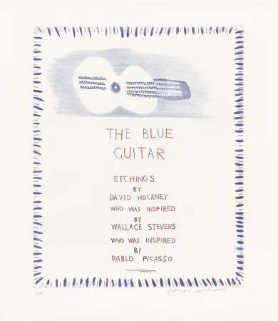 Aguafuerte Y Aguatinta Hockney - The Blue Guitar: title page
