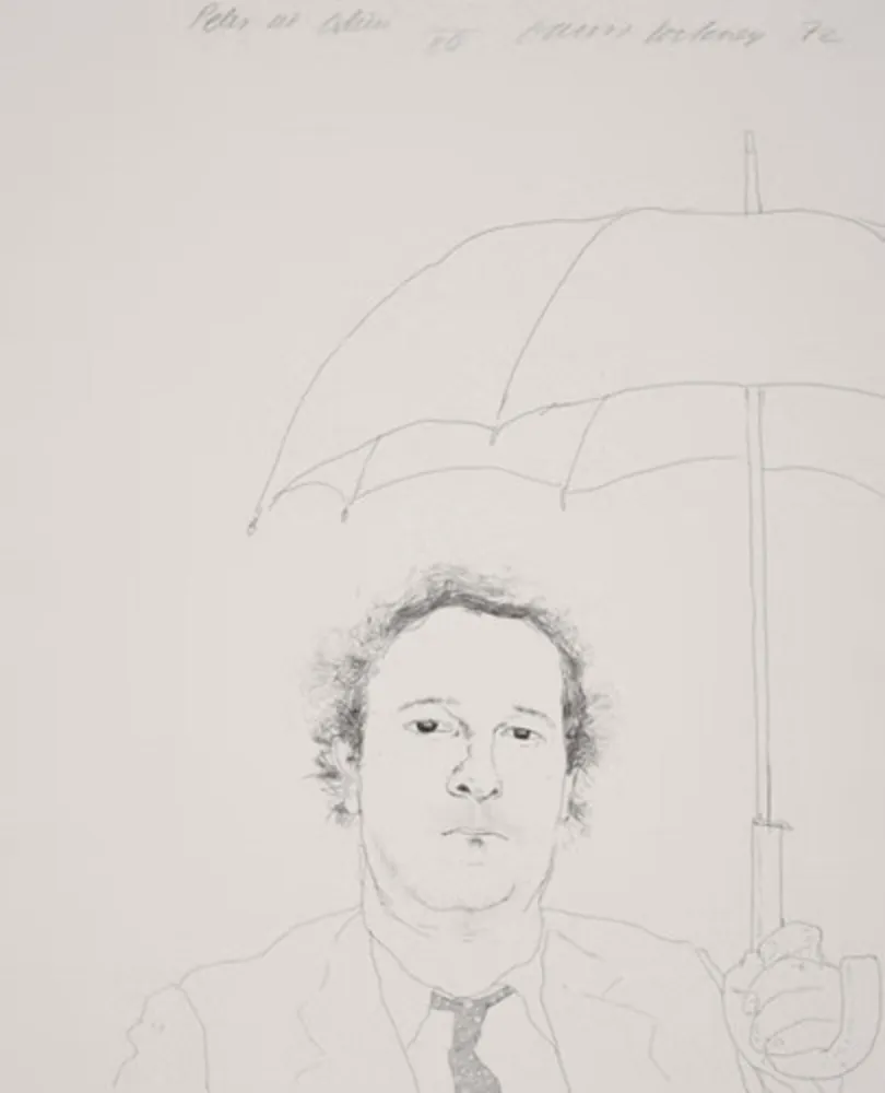 Aguafuerte Y Aguatinta Hockney - The Restaurateur - Peter At Odins