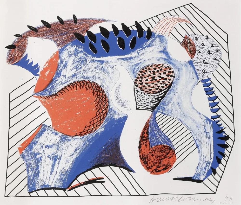 Múltiple Hockney - Untitled (for Joel Wachs)